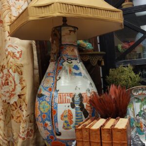 Pair of Japanese Imari Lamps - M.D. Antiques in Richardson and Dallas Tx.