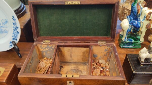 English Regency Mahogany Sarcophagus Shaped Tea Caddy