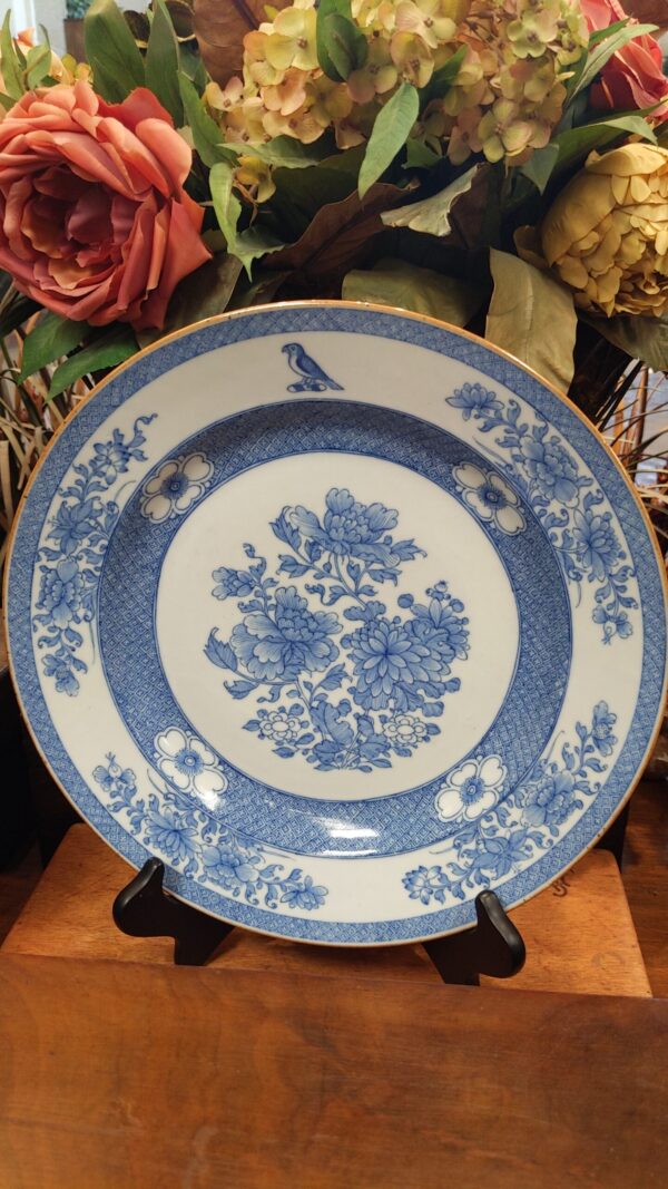 Chinese Export 18th Century Blue and White Charger - M.D. Antiques in Richardson and Dallas Tx.