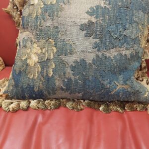 Pair of 18th Century French Aubusson Pillows - M.D. Antiques in Richardson and Dallas Tx.