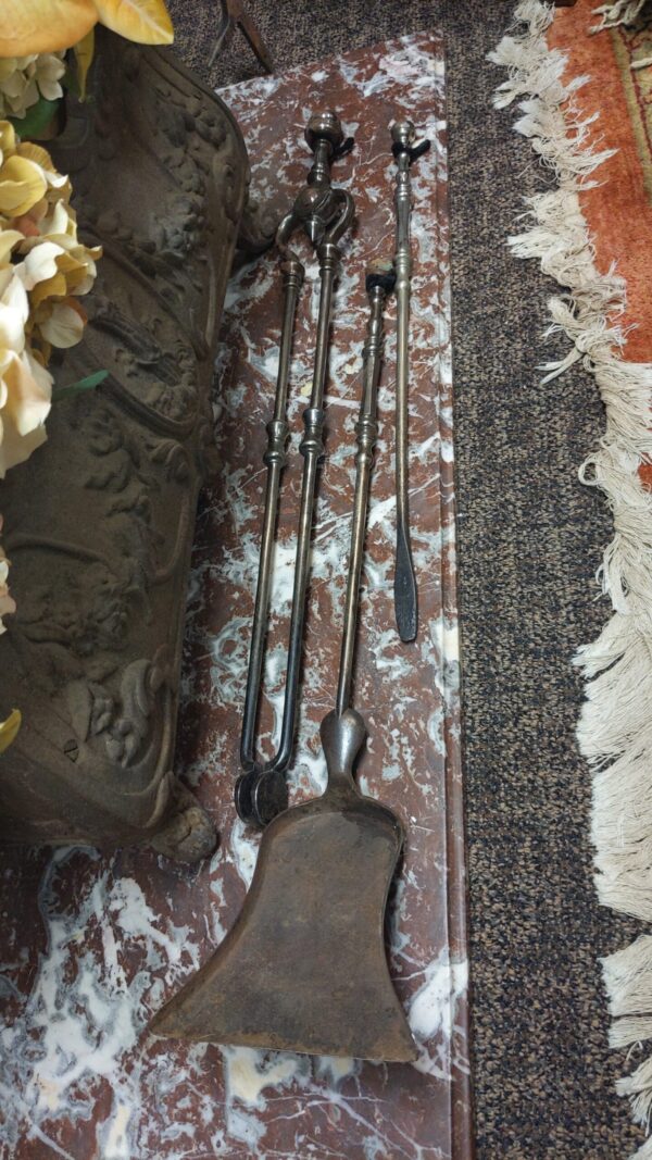 English 19th Century Fireplace Tools