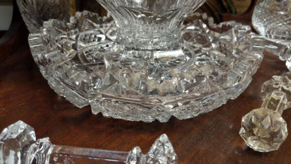 American Brilliant Cut Glass Shallow Bowl