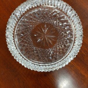 American Brilliant Cut Glass Wine Coaster - M.D. Antiques in Richardson and Dallas Tx.