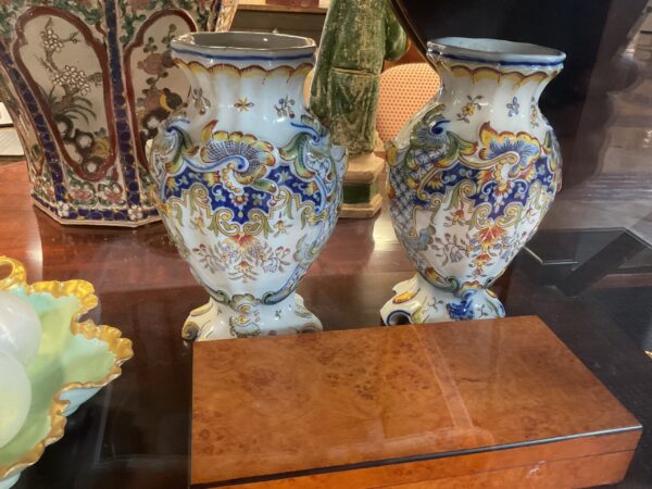 Pair of Dutch Delft Vases