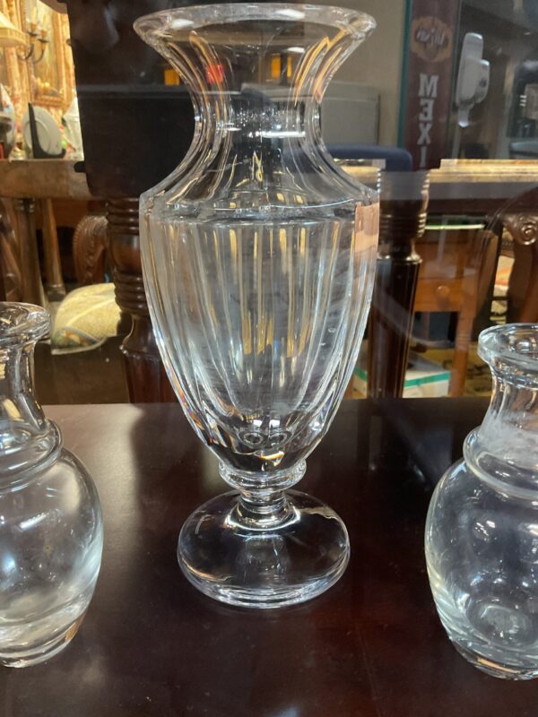 Face Cut Crystal Vase