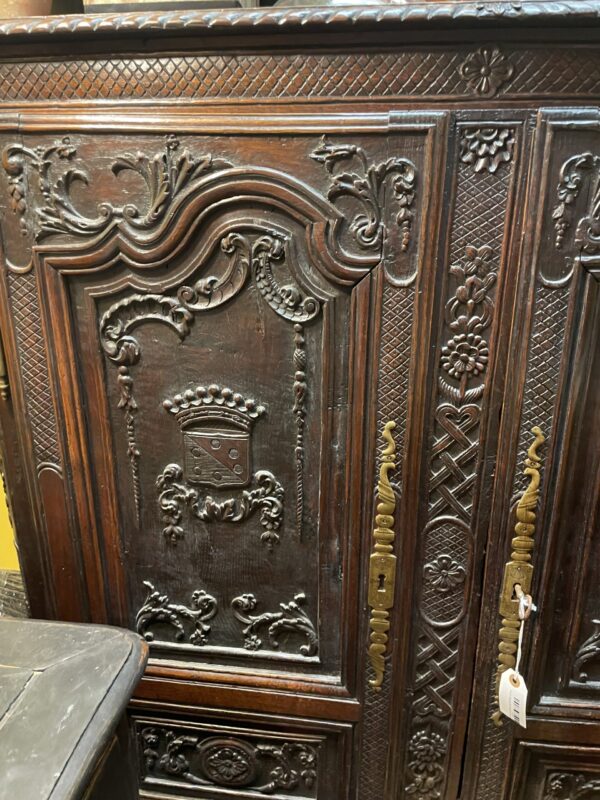 French Walnut De Medici Cabinet - M.D. Antiques in Richardson and Dallas Tx.