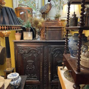 French Walnut De Medici Cabinet - M.D. Antiques in Richardson and Dallas Tx.