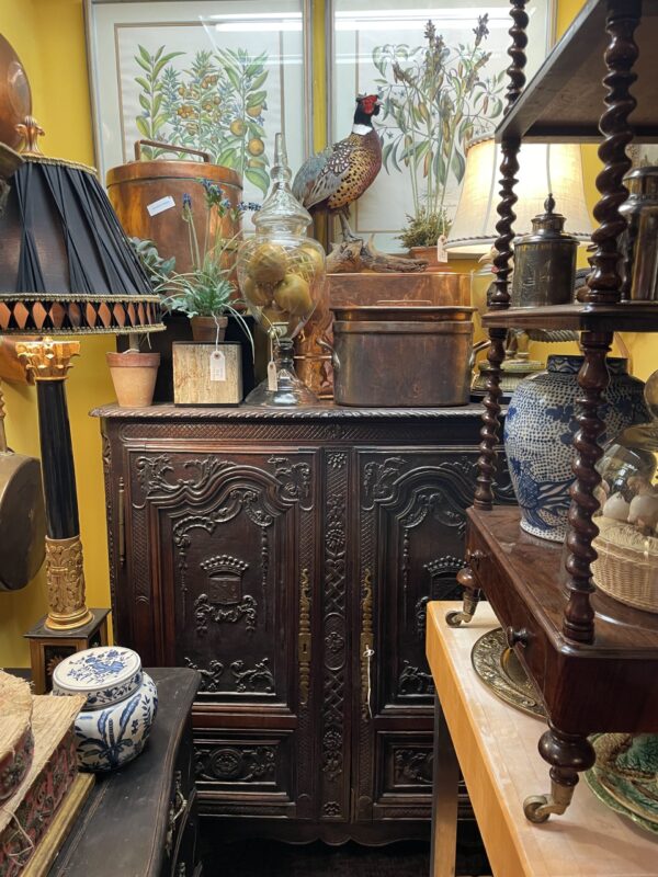 French Walnut De Medici Cabinet - M.D. Antiques in Richardson and Dallas Tx.