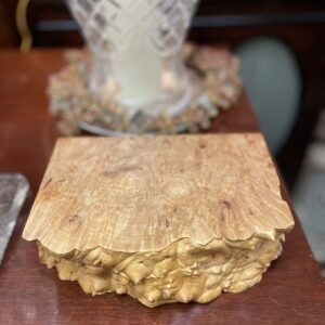 Rustic Burlwood Wooden Box with Dividers Inside - M.D. Antiques in Richardson and Dallas Tx.