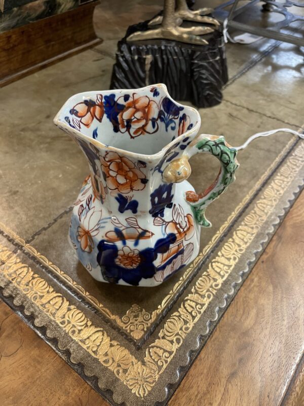 English Mason's Ironstone Imari Cream Pitcher - M.D. Antiques in Richardson and Dallas Tx.