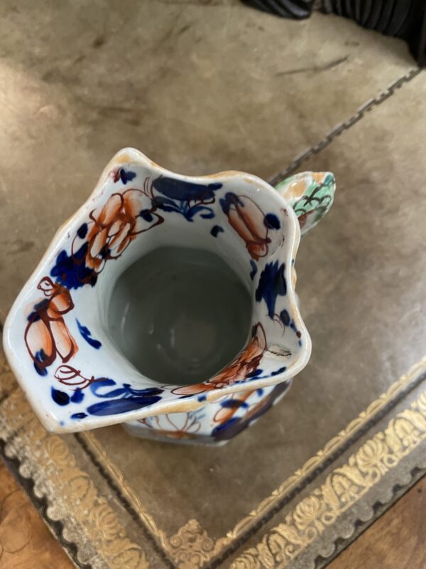 English Mason's Ironstone Imari Cream Pitcher - M.D. Antiques in Richardson and Dallas Tx.