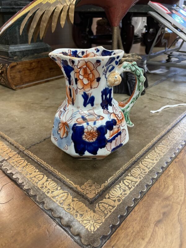 English Mason's Ironstone Imari Cream Pitcher - M.D. Antiques in Richardson and Dallas Tx.