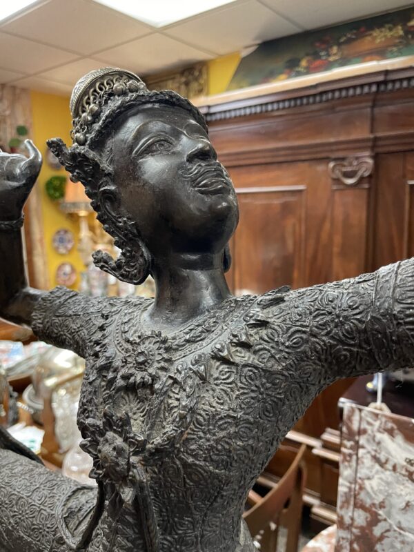 Sculpture of a Thai Dancer -M.D. Antiques in Richardson and Dallas Tx.