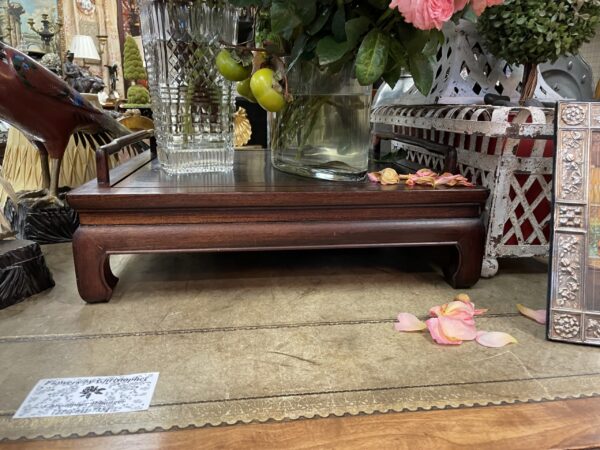 Chinese Mahogany Tea Table Tray - M.D. Antiques in Richardson and Dallas Tx.