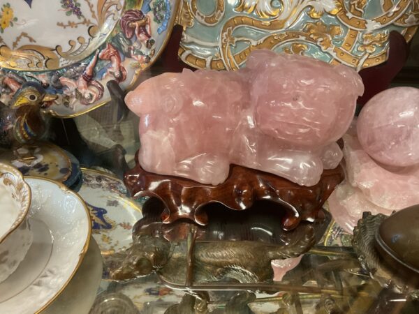 Chinese Rose Quartz Foodog