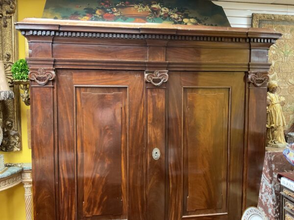 Danish Mahogany Armoire - M.D. Antiques in Richardson and Dallas Tx.