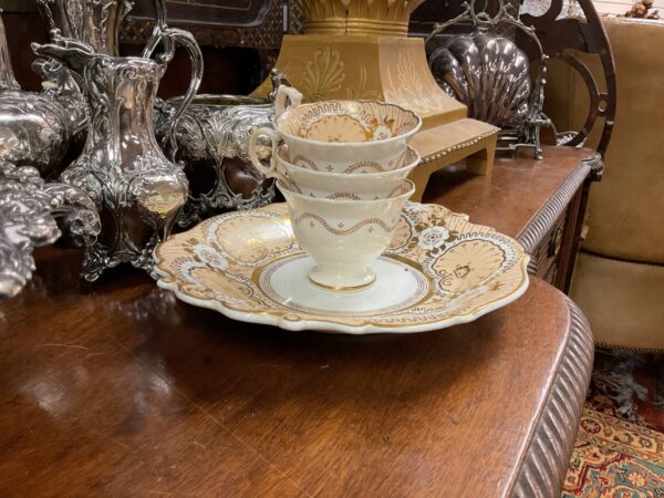 English Porcelain Partial Desert and Tea Set