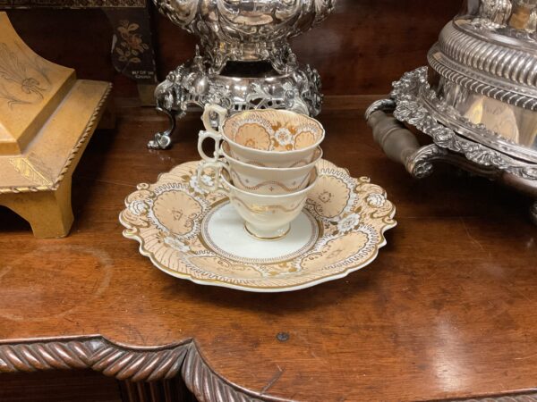 English Porcelain Partial Desert and Tea Set - Image 2