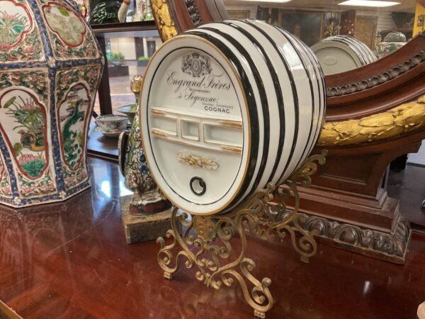 English Porcelain Cognac Barrel