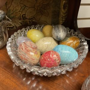 American Brilliant Cut Shallow Glass Bowl - M.D. Antiques in Richardson and Dallas Tx.