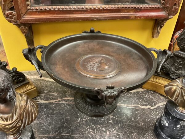 French Neoclassical Bronze Tazza