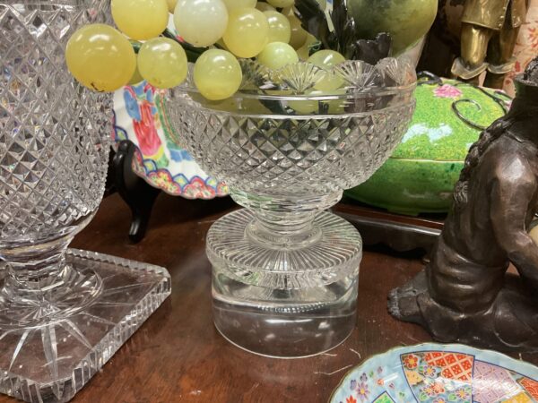 Irish Crystal Russian Cut Footed Bowl