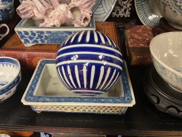 Blue and White Large Chinese Sphere