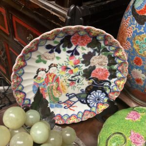 Japanese Imari Famille Plate - M.D. Antiques in Richardson and Dallas Tx.