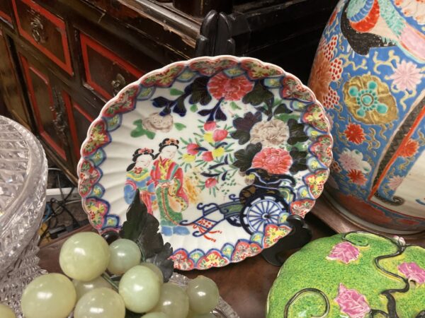 Japanese Imari Famille Plate - M.D. Antiques in Richardson and Dallas Tx.