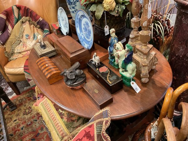 Oval Walnut Country French Table