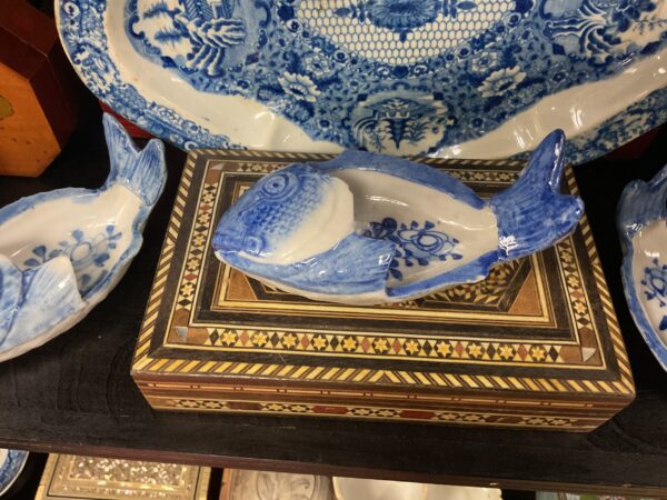 Set of Three Chinese Small Fish Shaped Sauce Trays