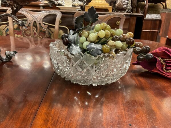 American Brilliant Cut Glass Salad Bowl - M.D. Antiques in Richardson and Dallas Tx.