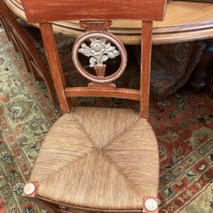 Set of Four Country French Painted Chairs - M.D. Antiques in Richardson and Dallas Tx.