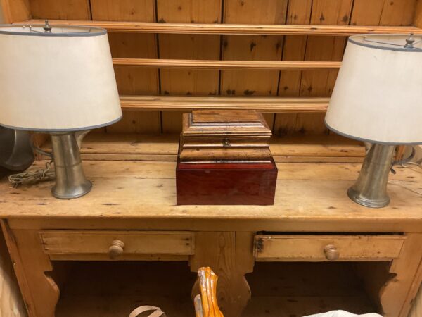 Vintage Walnut Tea Caddy